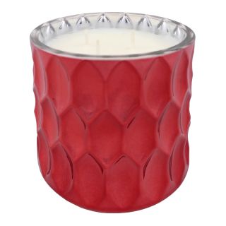 💥 POSLEDNÍ KUSY 🕯️🌸 PARTYLITE Vonná svíčka - tříknotá - HOLLY JOLLY BERRY 1ks Skleněný soudeček se svíčkou - 13 oz. / 368g...